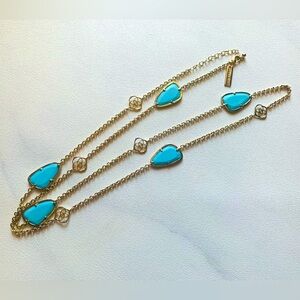 Kendra Scott Kinley Long Logo Station Necklace